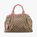 Sukey Beige × Brown × Pink canvas×leather 211944 F6531090スーキー ベージュ × ブラウン × ピンク キャンバス×レザー 211944 F6531090