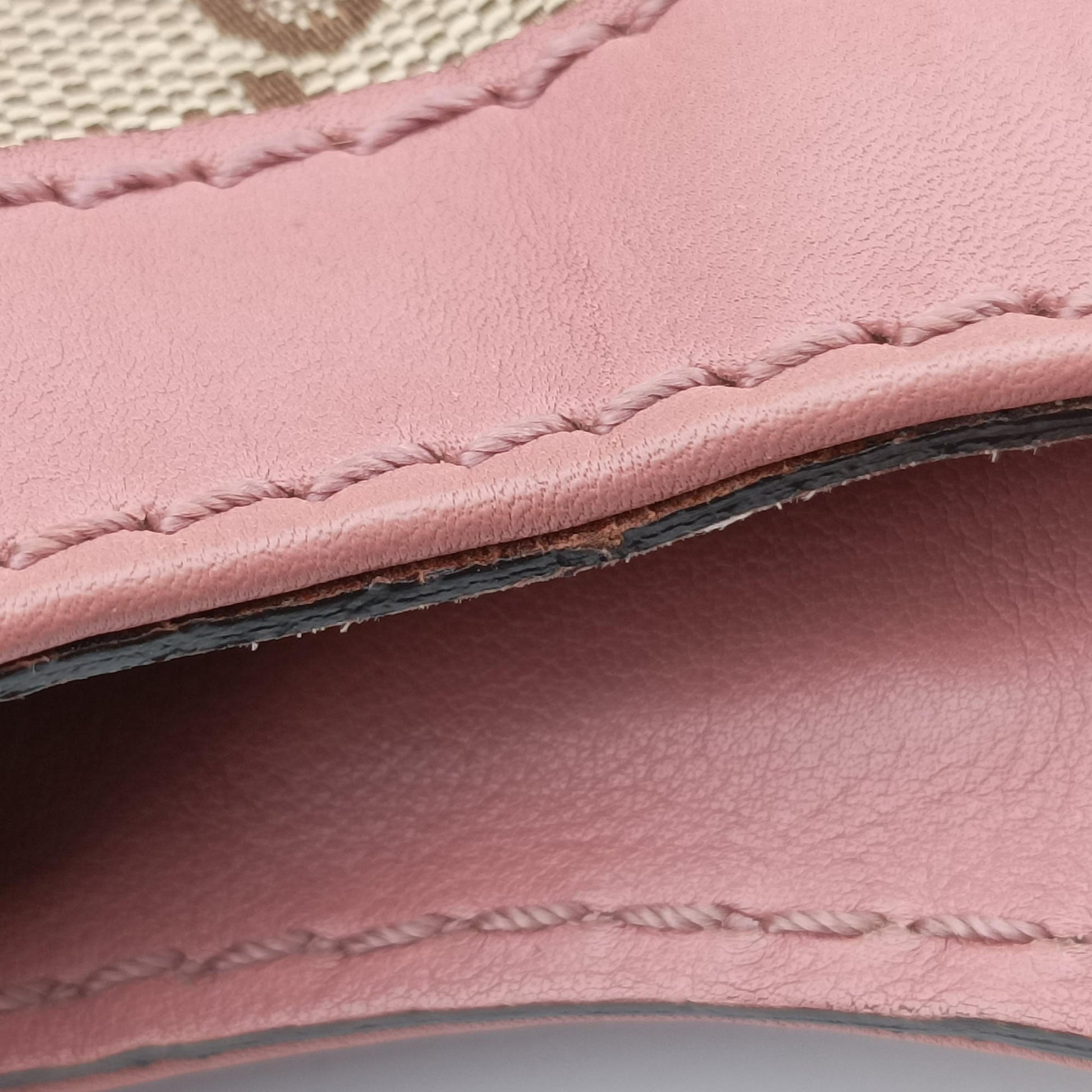 Sukey Beige × Brown × Pink canvas×leather 211944 F6531090スーキー ベージュ × ブラウン × ピンク キャンバス×レザー 211944 F6531090