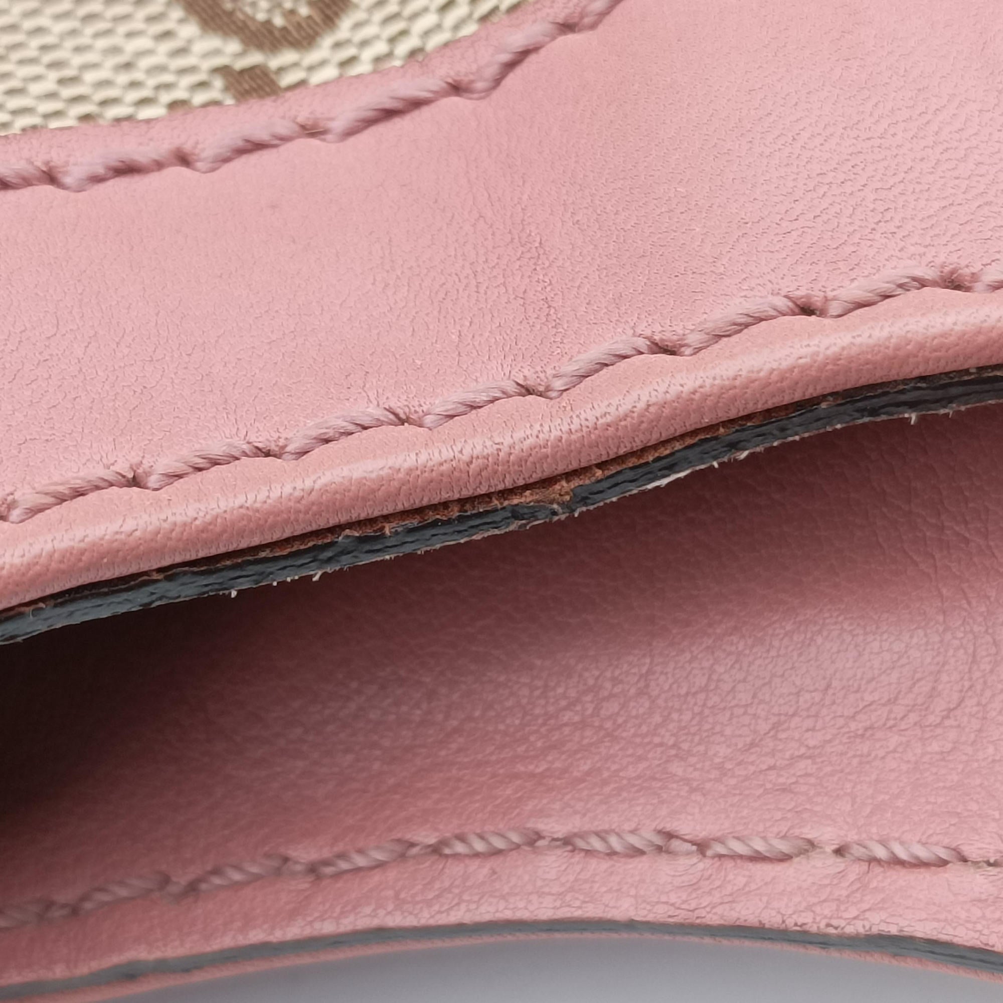 Sukey Beige × Brown × Pink canvas×leather 211944 F6531090スーキー ベージュ × ブラウン × ピンク キャンバス×レザー 211944 F6531090