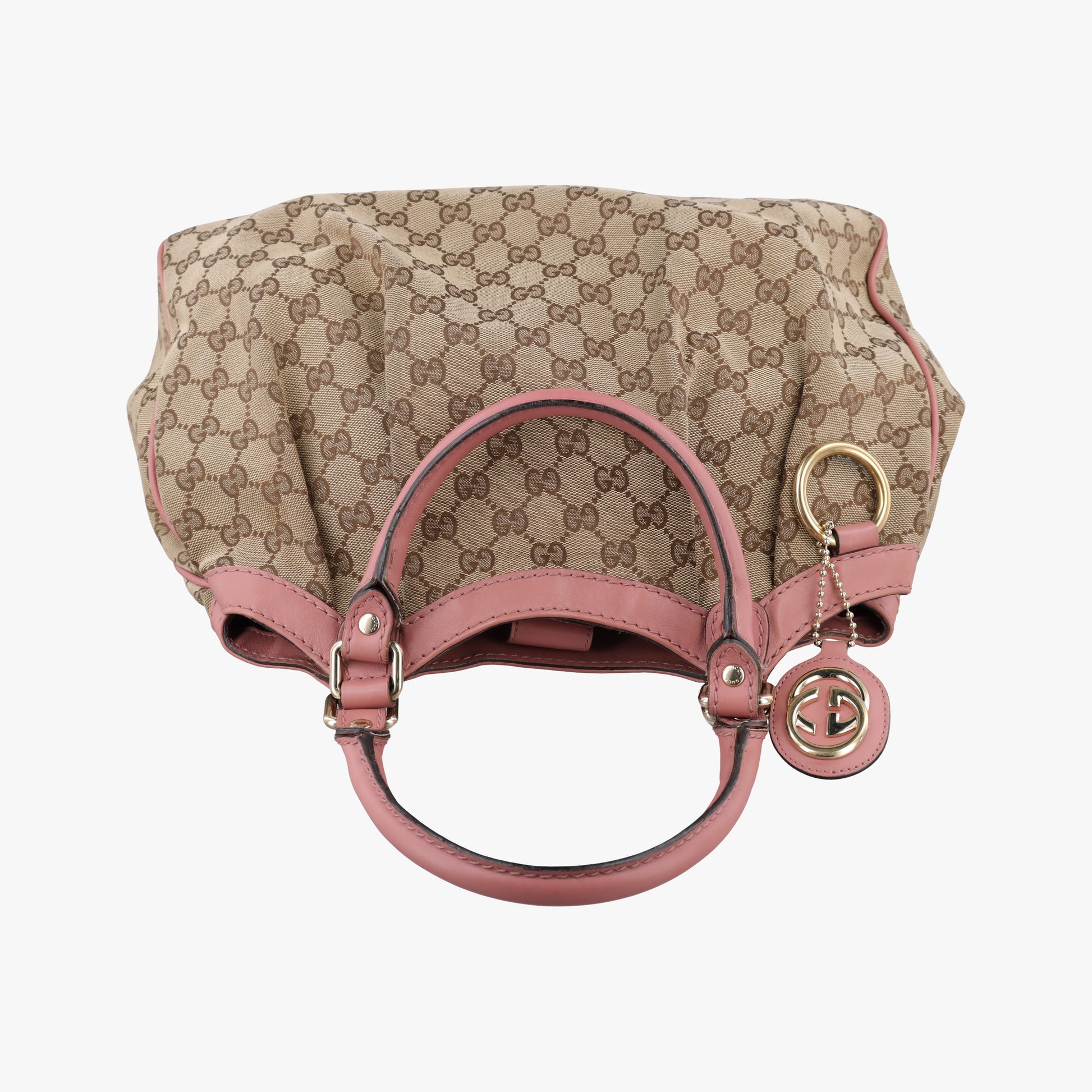 Sukey Beige × Brown × Pink canvas×leather 211944 F6531090スーキー ベージュ × ブラウン × ピンク キャンバス×レザー 211944 F6531090