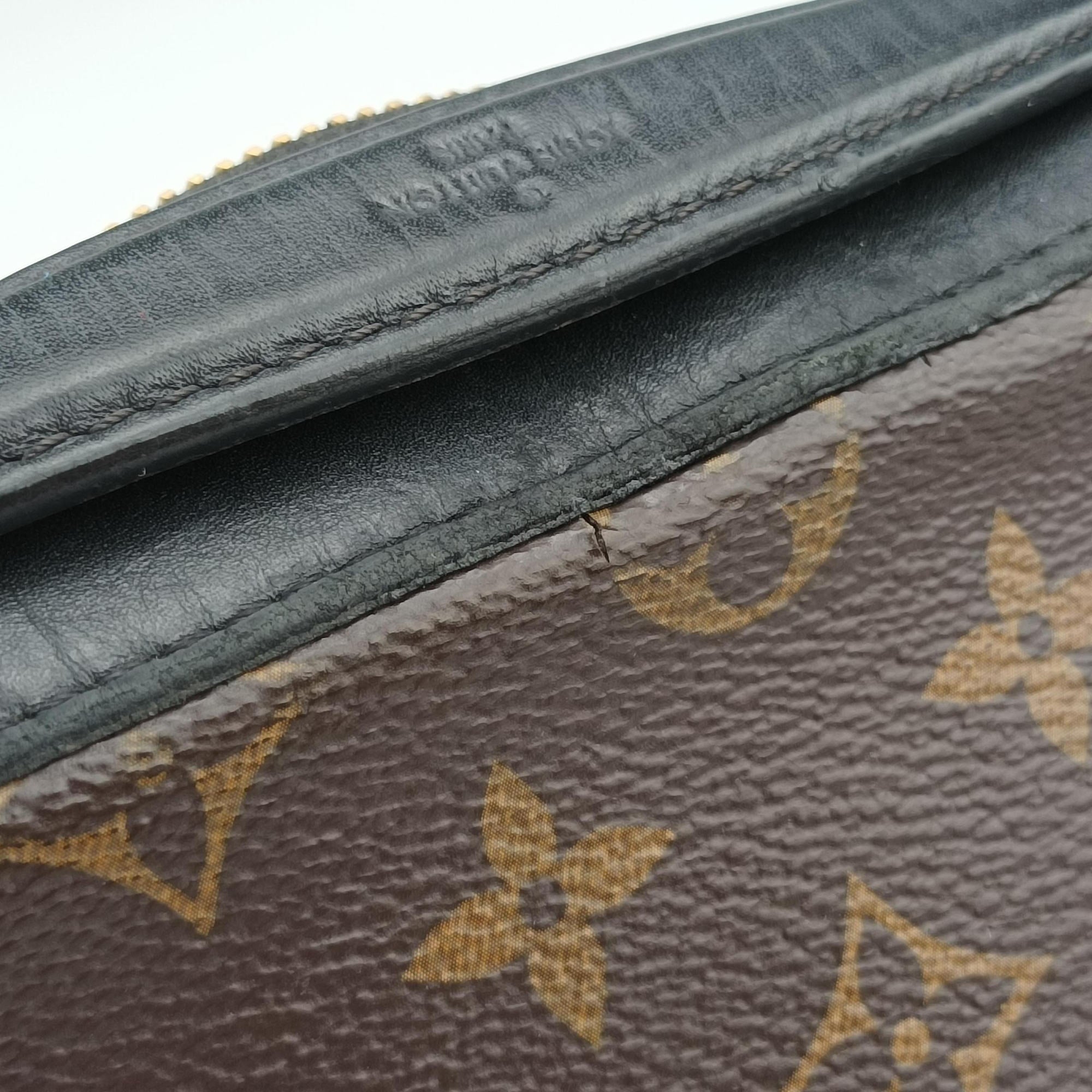 SAINTONGE brown×Noir Monogram Canvas×calf leather M43555 AH1179サントンジュ モノグラム/ブラウン×ノワール モノグラムキャンバス×カーフレザー M43555 AH1179
