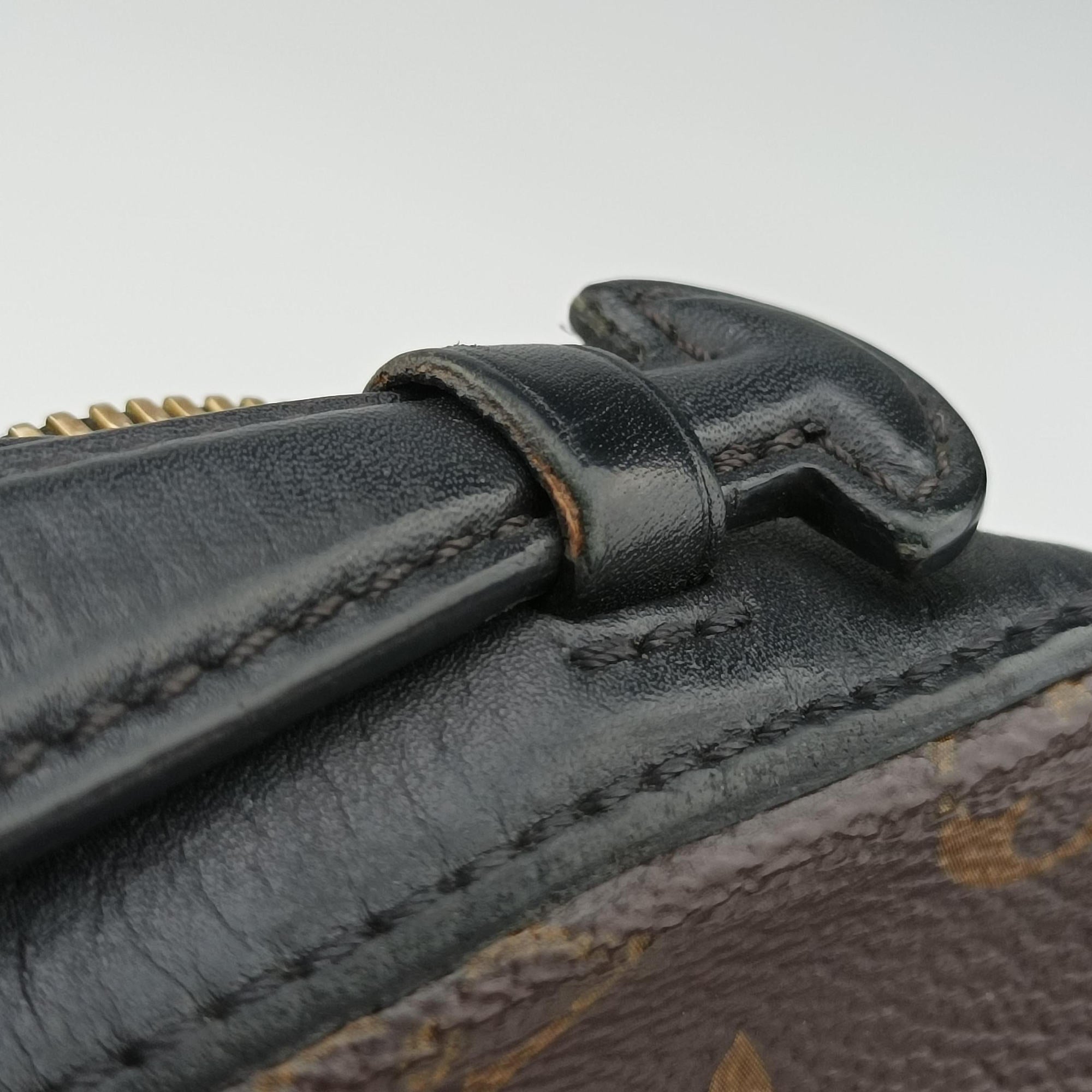 SAINTONGE brown×Noir Monogram Canvas×calf leather M43555 AH1179サントンジュ モノグラム/ブラウン×ノワール モノグラムキャンバス×カーフレザー M43555 AH1179