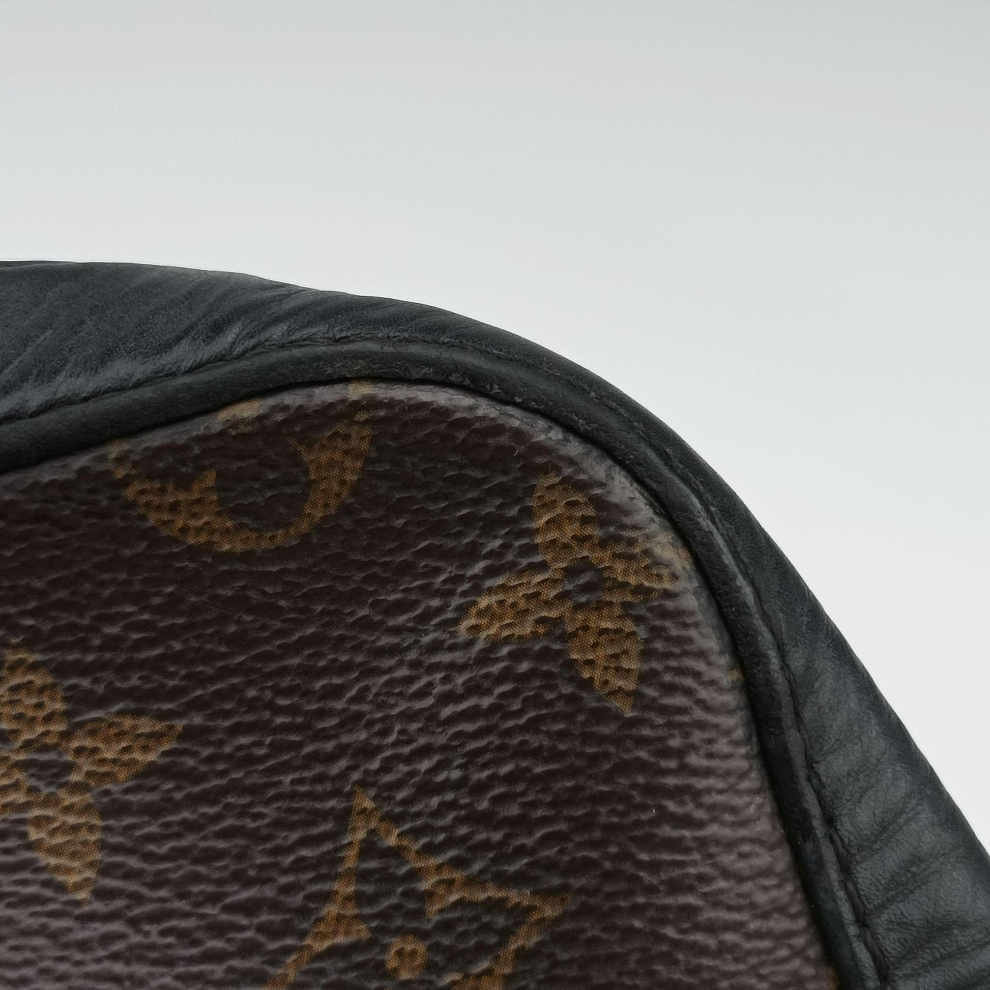 SAINTONGE brown×Noir Monogram Canvas×calf leather M43555 AH1179サントンジュ モノグラム/ブラウン×ノワール モノグラムキャンバス×カーフレザー M43555 AH1179
