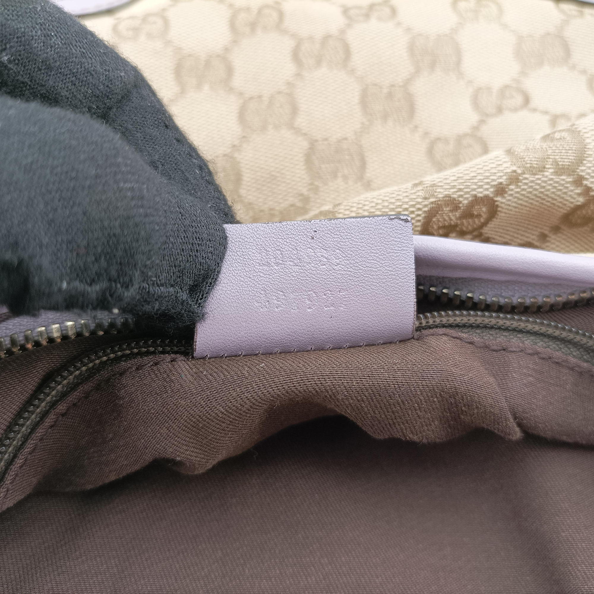 Princy Purple × Beige Leather×Canvas 204939 G3496047プリンシー パープル × ベージュ レザー×キャンバス 204939 G3496047