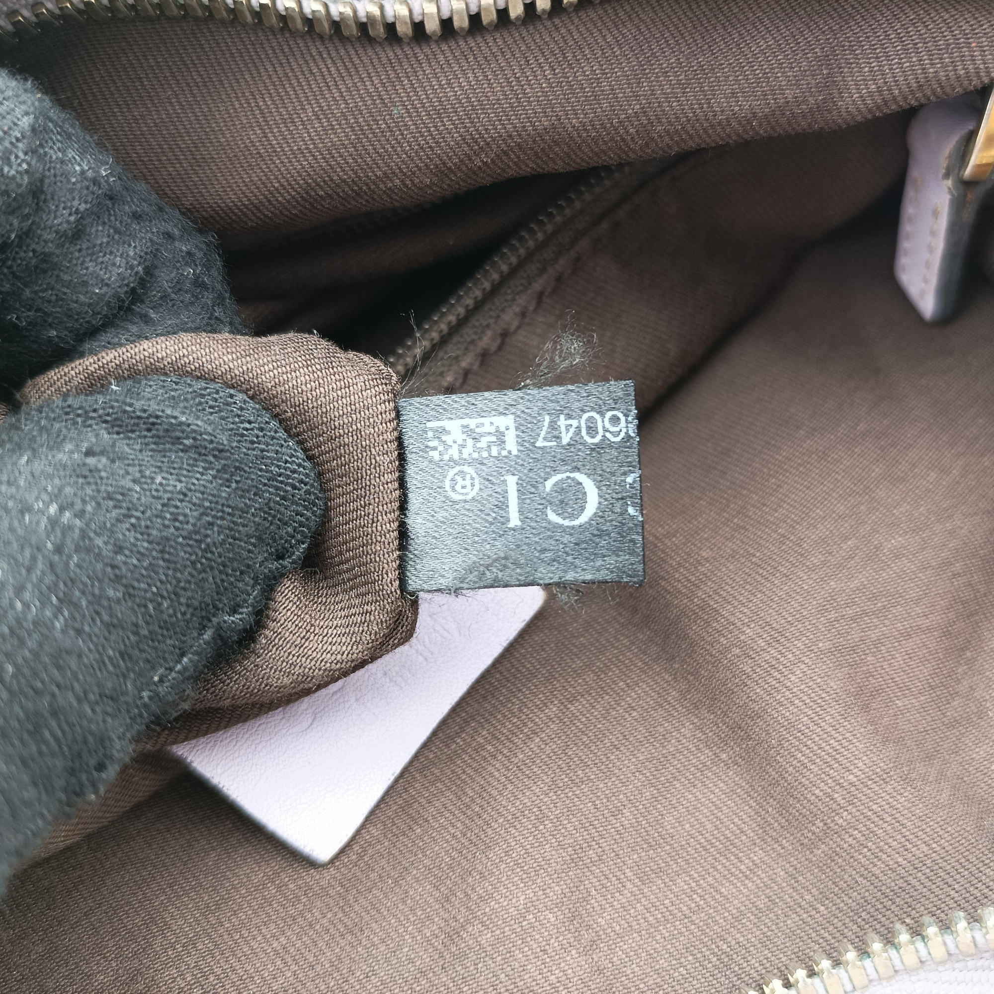 Princy Purple × Beige Leather×Canvas 204939 G3496047プリンシー パープル × ベージュ レザー×キャンバス 204939 G3496047
