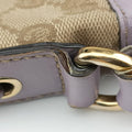 Princy Purple × Beige Leather×Canvas 204939 G3496047プリンシー パープル × ベージュ レザー×キャンバス 204939 G3496047
