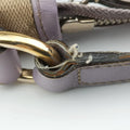 Princy Purple × Beige Leather×Canvas 204939 G3496047プリンシー パープル × ベージュ レザー×キャンバス 204939 G3496047