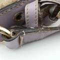 Princy Purple × Beige Leather×Canvas 204939 G3496047プリンシー パープル × ベージュ レザー×キャンバス 204939 G3496047