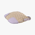 Princy Purple × Beige Leather×Canvas 204939 G3496047プリンシー パープル × ベージュ レザー×キャンバス 204939 G3496047