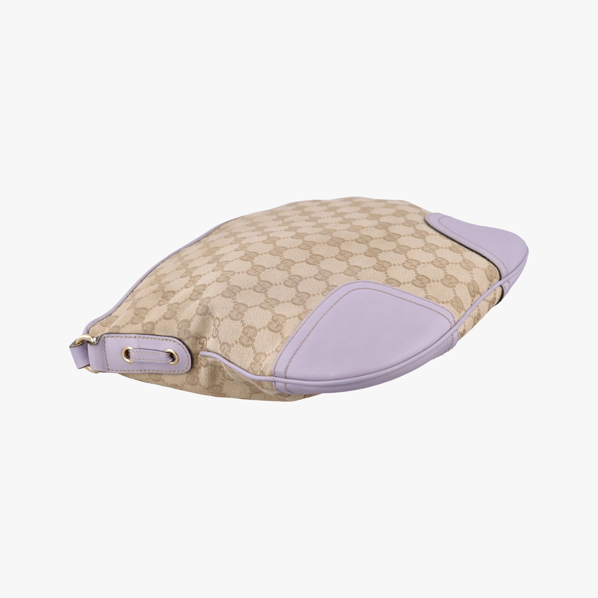 Princy Purple × Beige Leather×Canvas 204939 G3496047プリンシー パープル × ベージュ レザー×キャンバス 204939 G3496047