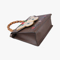 Bamboo Web butterfly Brown×Multicolour leather 488691 F022778475バンブー ウェビングライン バタフライ ブラウン×マルチカラー レザー 488691 F022778475