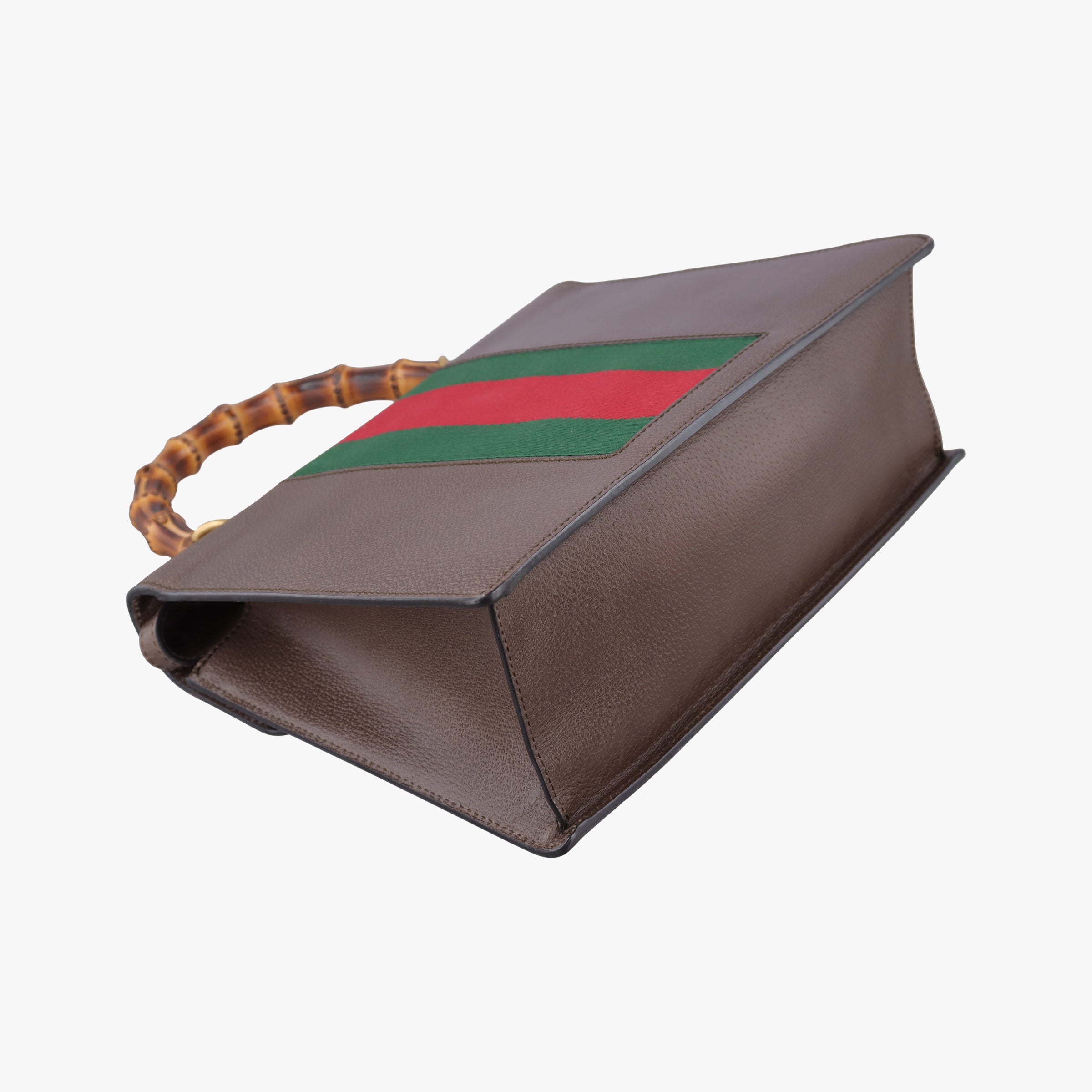 Bamboo Web butterfly Brown×Multicolour leather 488691 F022778475バンブー ウェビングライン バタフライ ブラウン×マルチカラー レザー 488691 F022778475