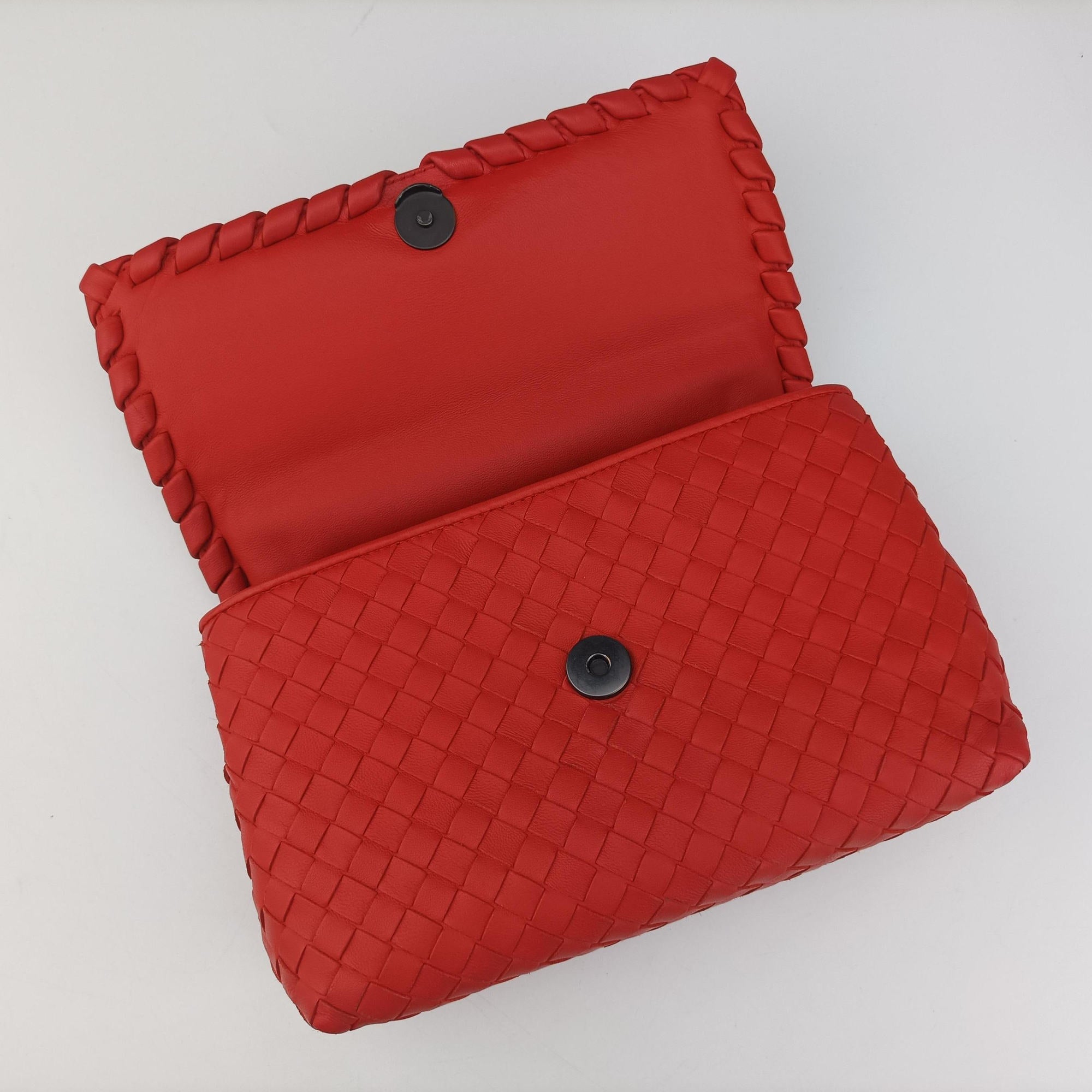 Intrecciato Olimpia Orange lambskin B06269247Pイントレチャート オリンピア オレンジ ラムスキン B06269247P