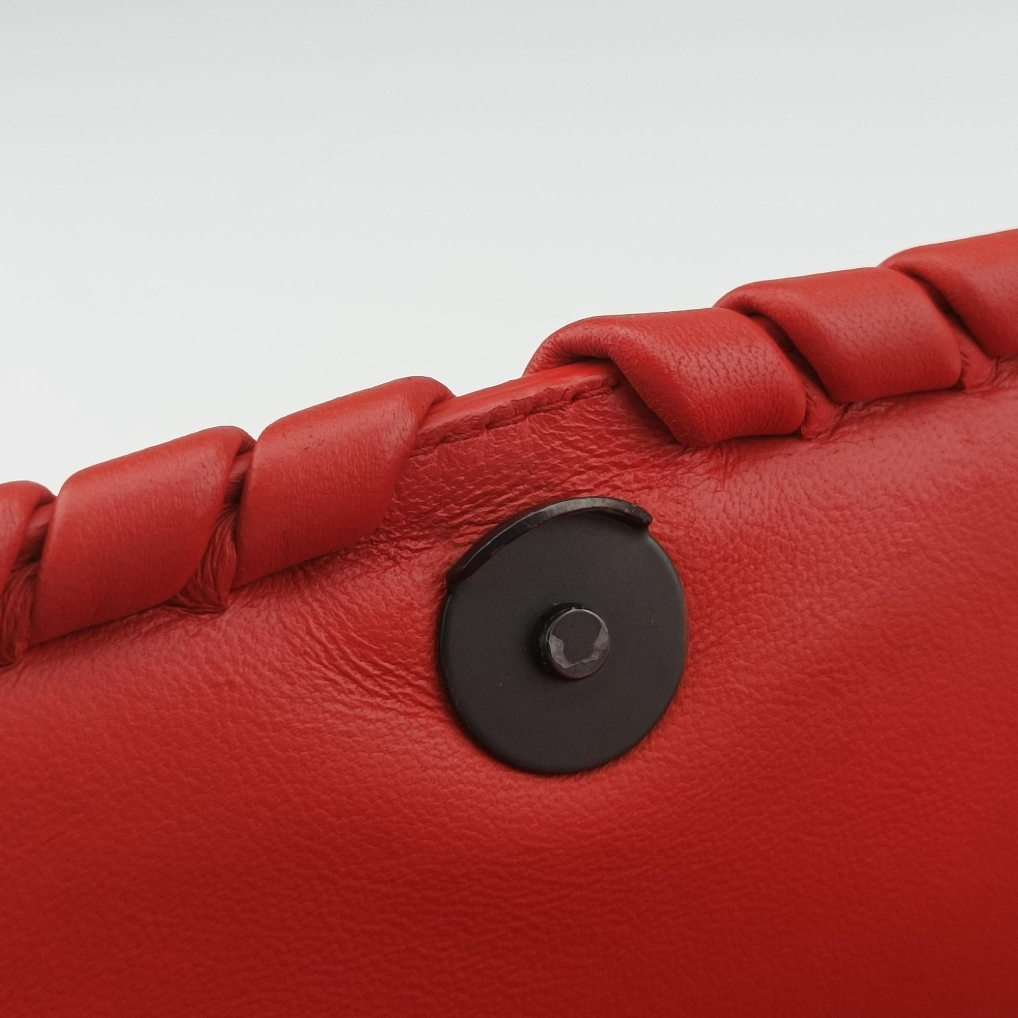 Intrecciato Olimpia Orange lambskin B06269247Pイントレチャート オリンピア オレンジ ラムスキン B06269247P