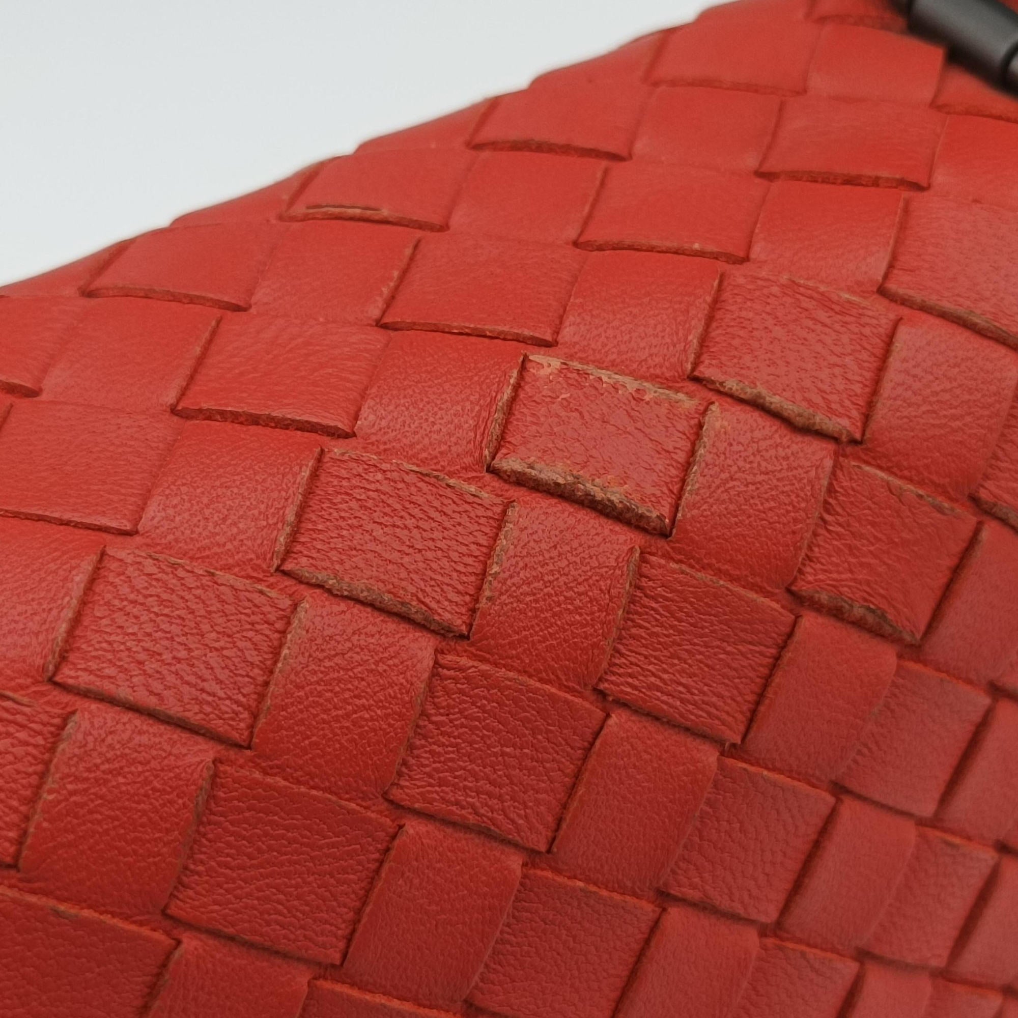 Intrecciato Olimpia Orange lambskin B06269247Pイントレチャート オリンピア オレンジ ラムスキン B06269247P