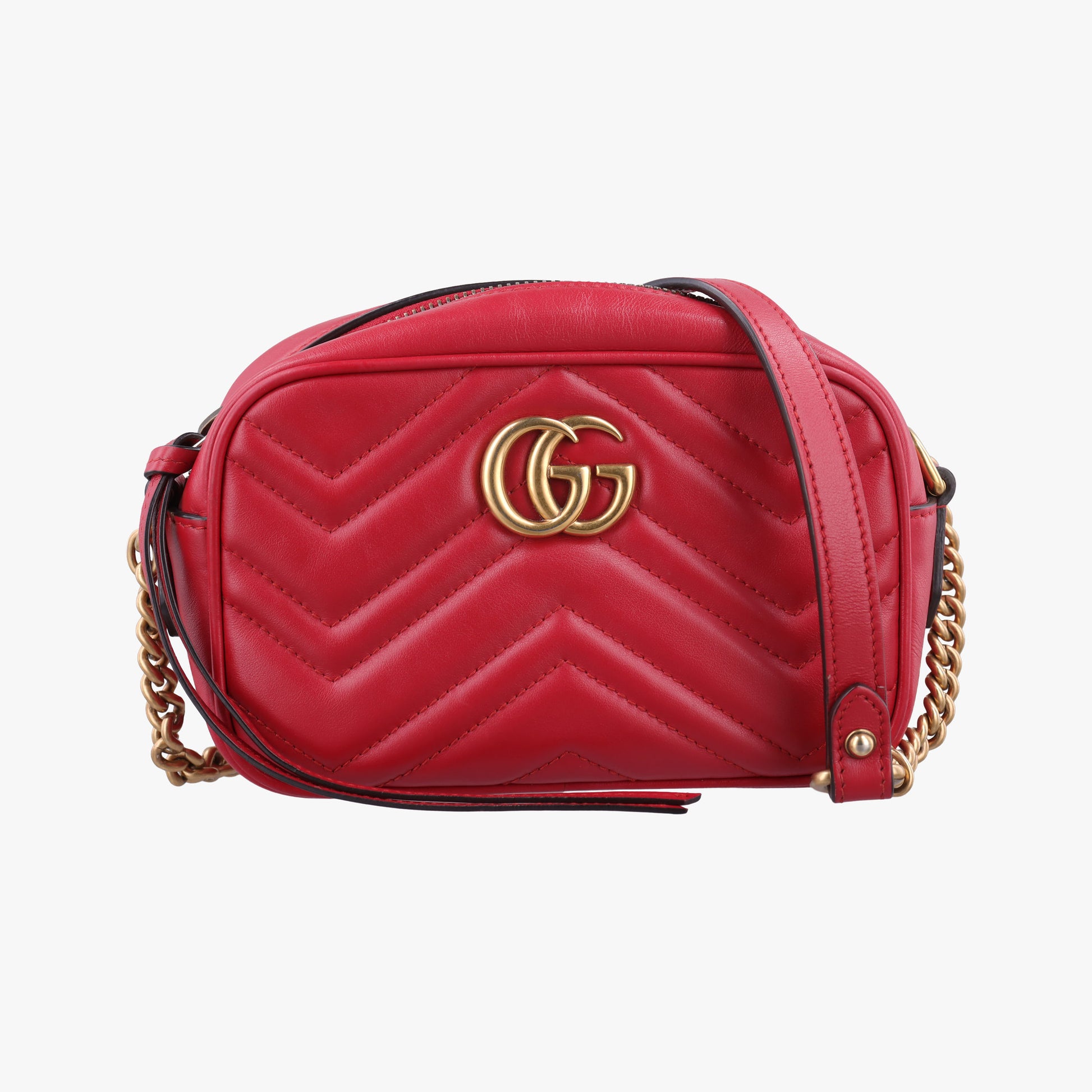 GG Marmont Red Leather 448065 C026485297GGマーモント レッド レザー 448065 C026485297