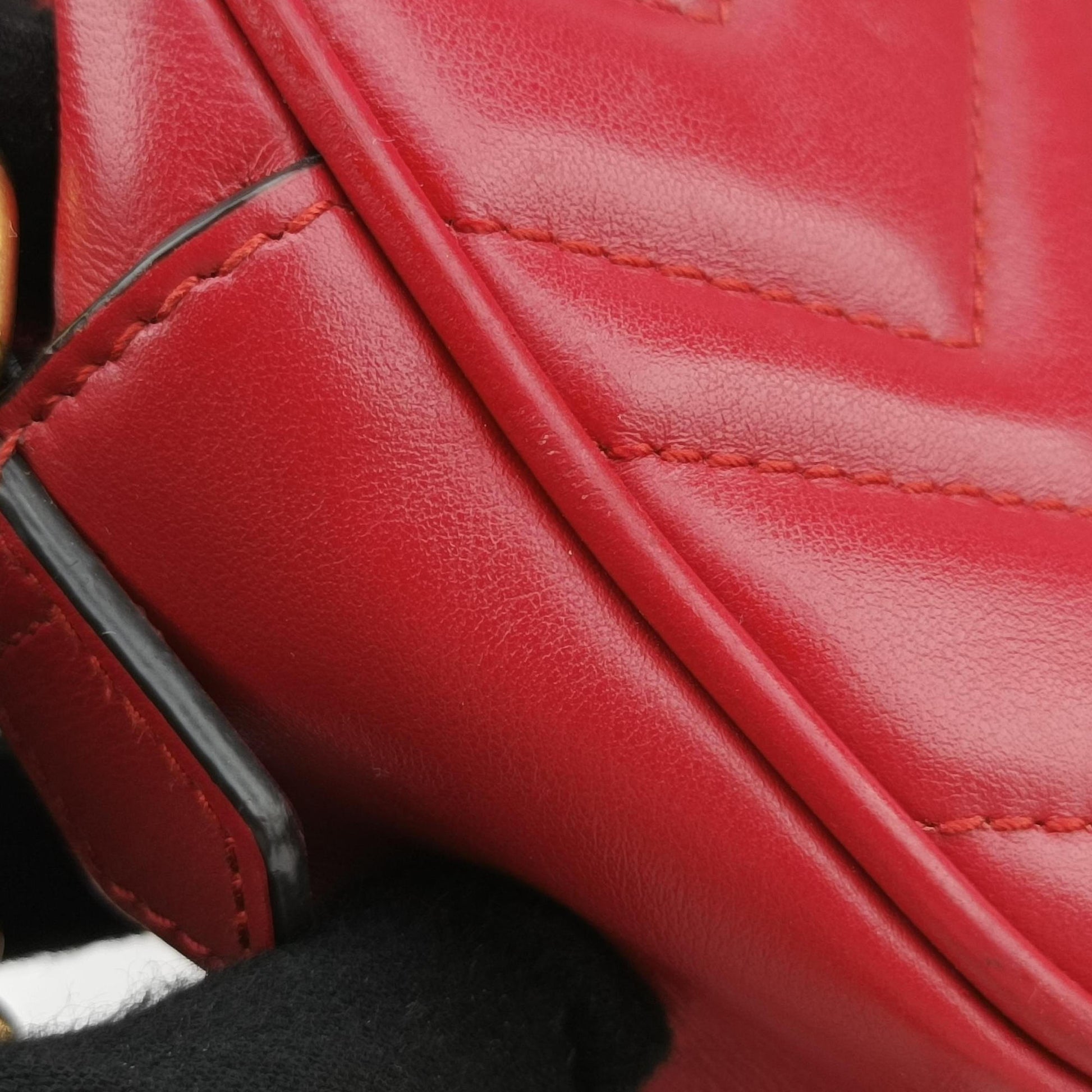 GG Marmont Red Leather 448065 C026485297GGマーモント レッド レザー 448065 C026485297
