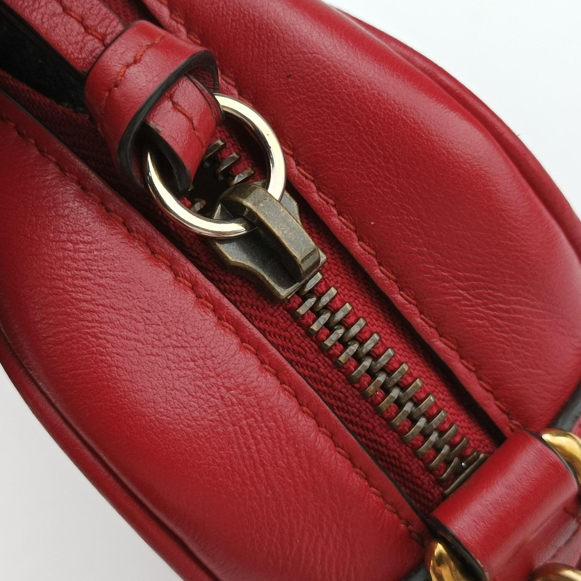 GG Marmont Red Leather 448065 C026485297GGマーモント レッド レザー 448065 C026485297