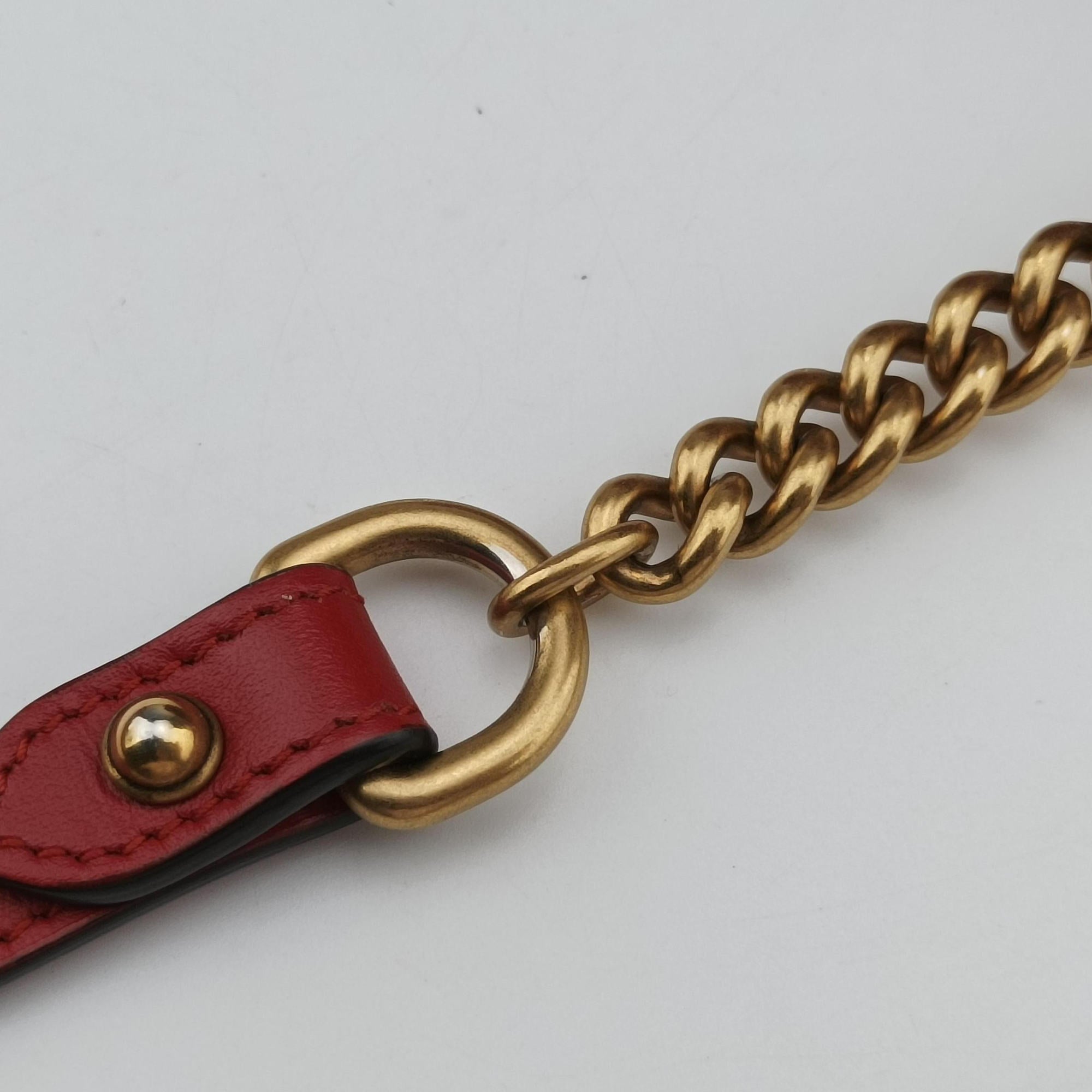 GG Marmont Red Leather 448065 C026485297GGマーモント レッド レザー 448065 C026485297