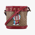 Doraemon collaboration Brown×Red×Multicolor PVC coated canvas×Leather 647801 D033915017ドラえもんコラボ ブラウン×レッド×マルチカラー PVCコーティングキャンバス×レザー 647801 D033915017