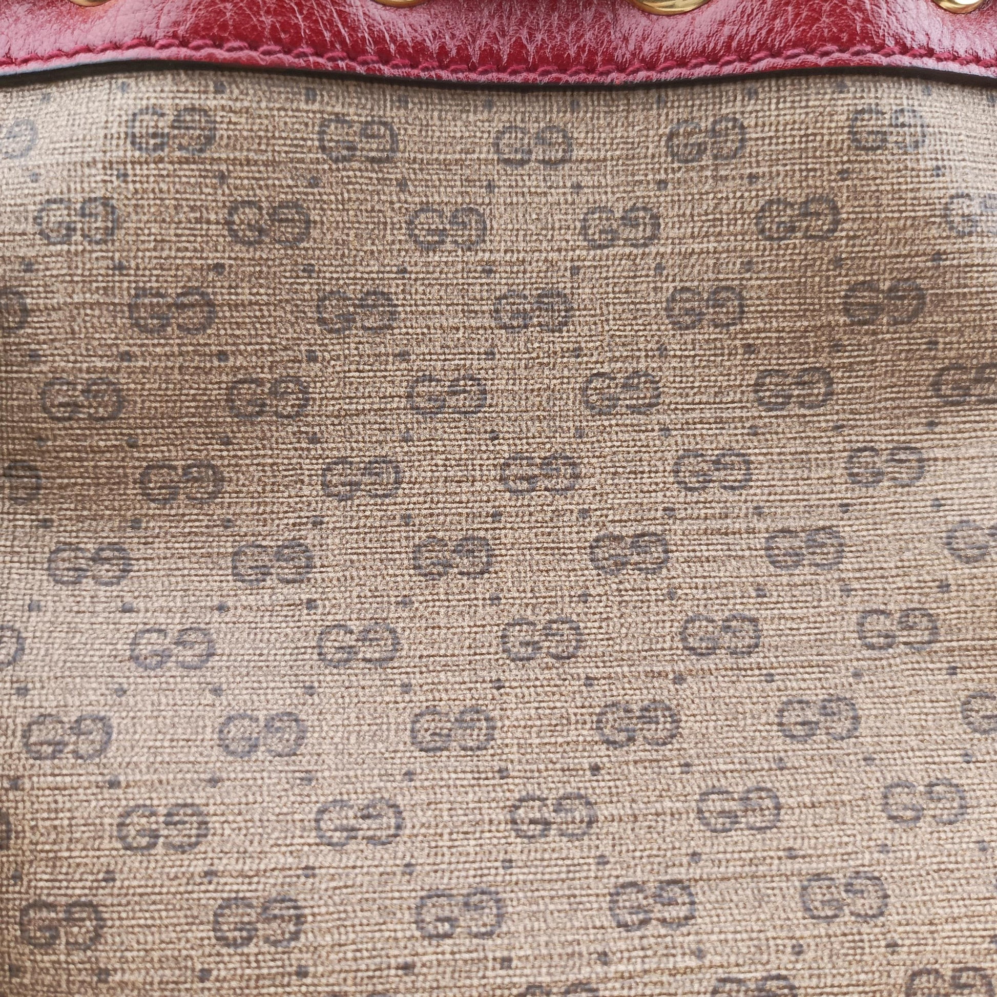 Doraemon collaboration Brown×Red×Multicolor PVC coated canvas×Leather 647801 D033915017ドラえもんコラボ ブラウン×レッド×マルチカラー PVCコーティングキャンバス×レザー 647801 D033915017