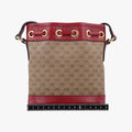 Doraemon collaboration Brown×Red×Multicolor PVC coated canvas×Leather 647801 D033915017ドラえもんコラボ ブラウン×レッド×マルチカラー PVCコーティングキャンバス×レザー 647801 D033915017