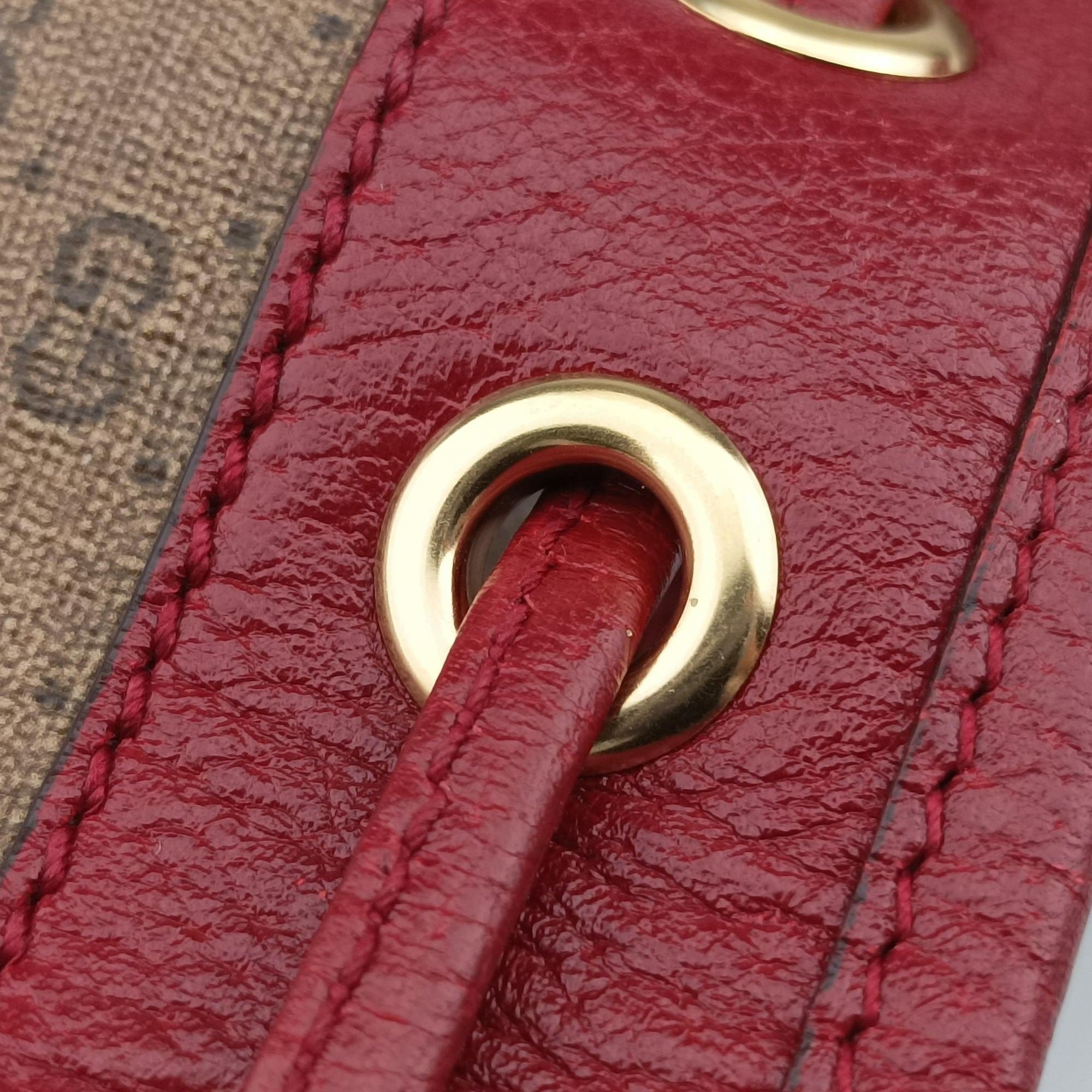 Doraemon collaboration Brown×Red×Multicolor PVC coated canvas×Leather 647801 D033915017ドラえもんコラボ ブラウン×レッド×マルチカラー PVCコーティングキャンバス×レザー 647801 D033915017