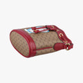 Doraemon collaboration Brown×Red×Multicolor PVC coated canvas×Leather 647801 D033915017ドラえもんコラボ ブラウン×レッド×マルチカラー PVCコーティングキャンバス×レザー 647801 D033915017