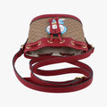 Doraemon collaboration Brown×Red×Multicolor PVC coated canvas×Leather 647801 D033915017ドラえもんコラボ ブラウン×レッド×マルチカラー PVCコーティングキャンバス×レザー 647801 D033915017