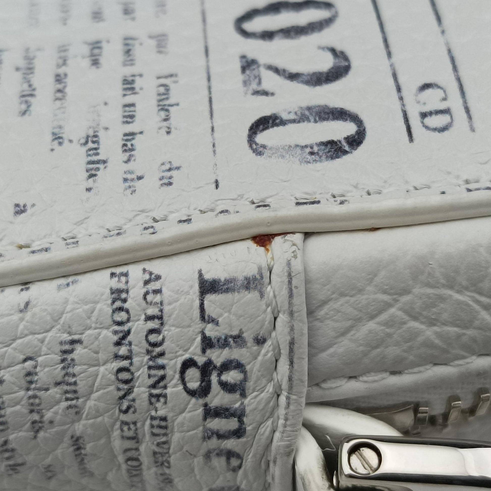 Daniel Arsham collaboration Newspaper Print White Leather 10-BO-1119ダニエルアーシャム コラボ ニュースペーパー ホワイト レザー 10-BO-1119