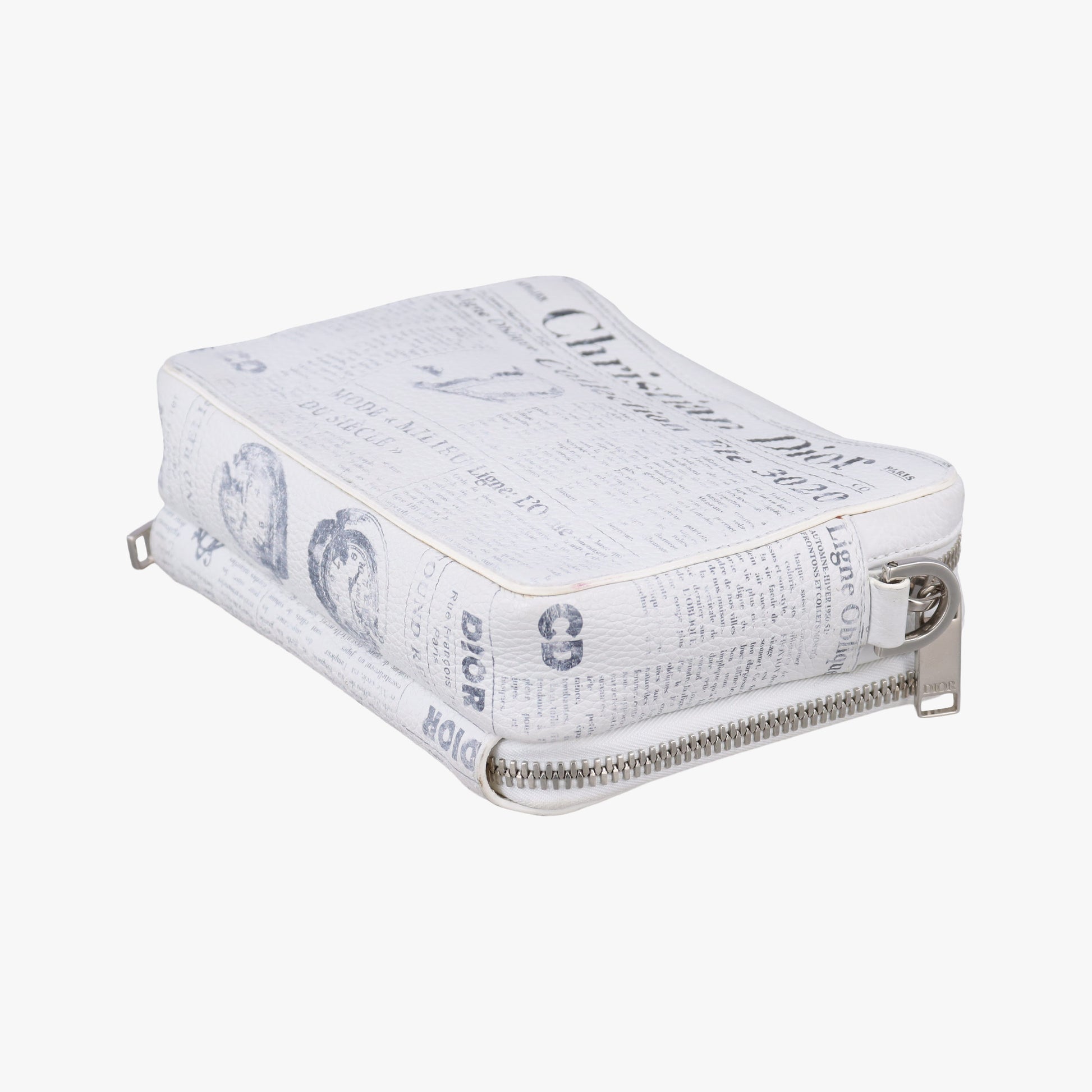 Daniel Arsham collaboration Newspaper Print White Leather 10-BO-1119ダニエルアーシャム コラボ ニュースペーパー ホワイト レザー 10-BO-1119