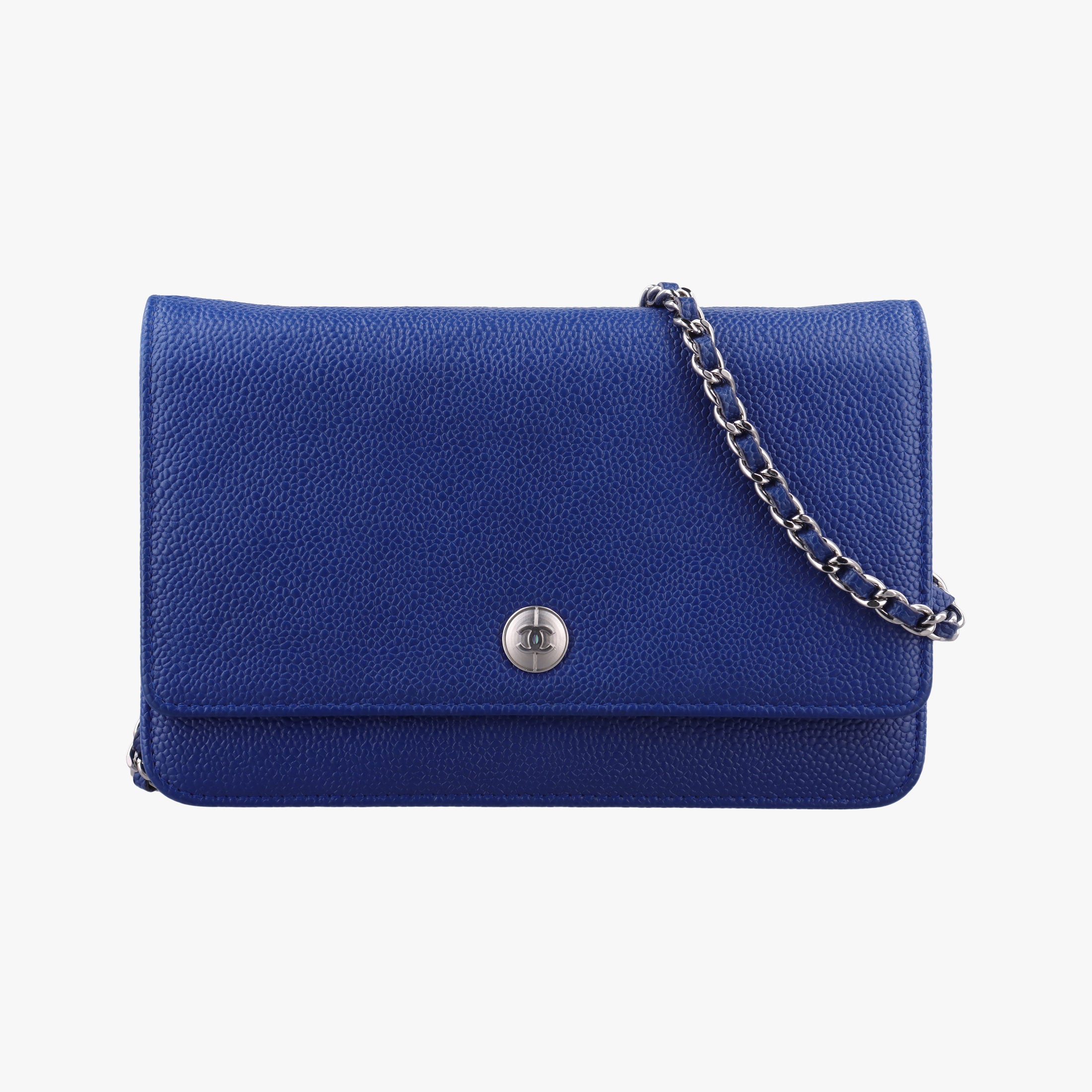 Caviar Wallet Chain Blue caviar skin A68872 17900635キャビア ウォレット チェーン ブルー キャビアスキン A68872 17900635