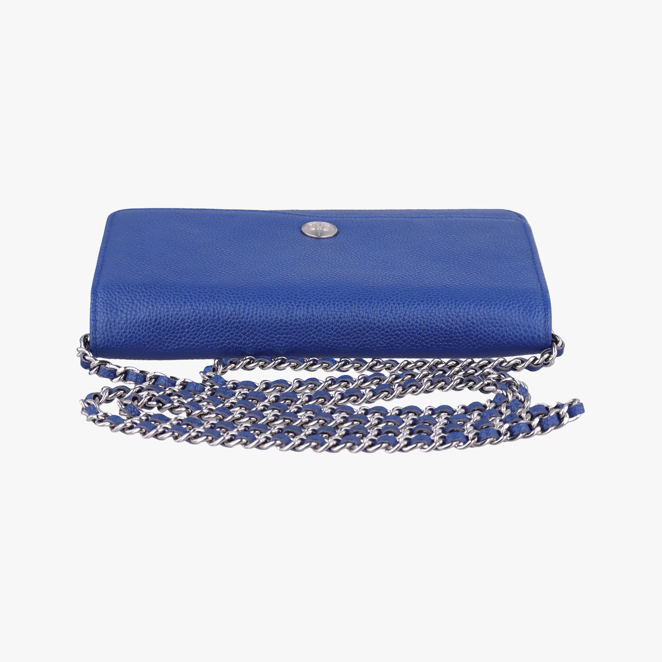 Caviar Wallet Chain Blue caviar skin A68872 17900635キャビア ウォレット チェーン ブルー キャビアスキン A68872 17900635