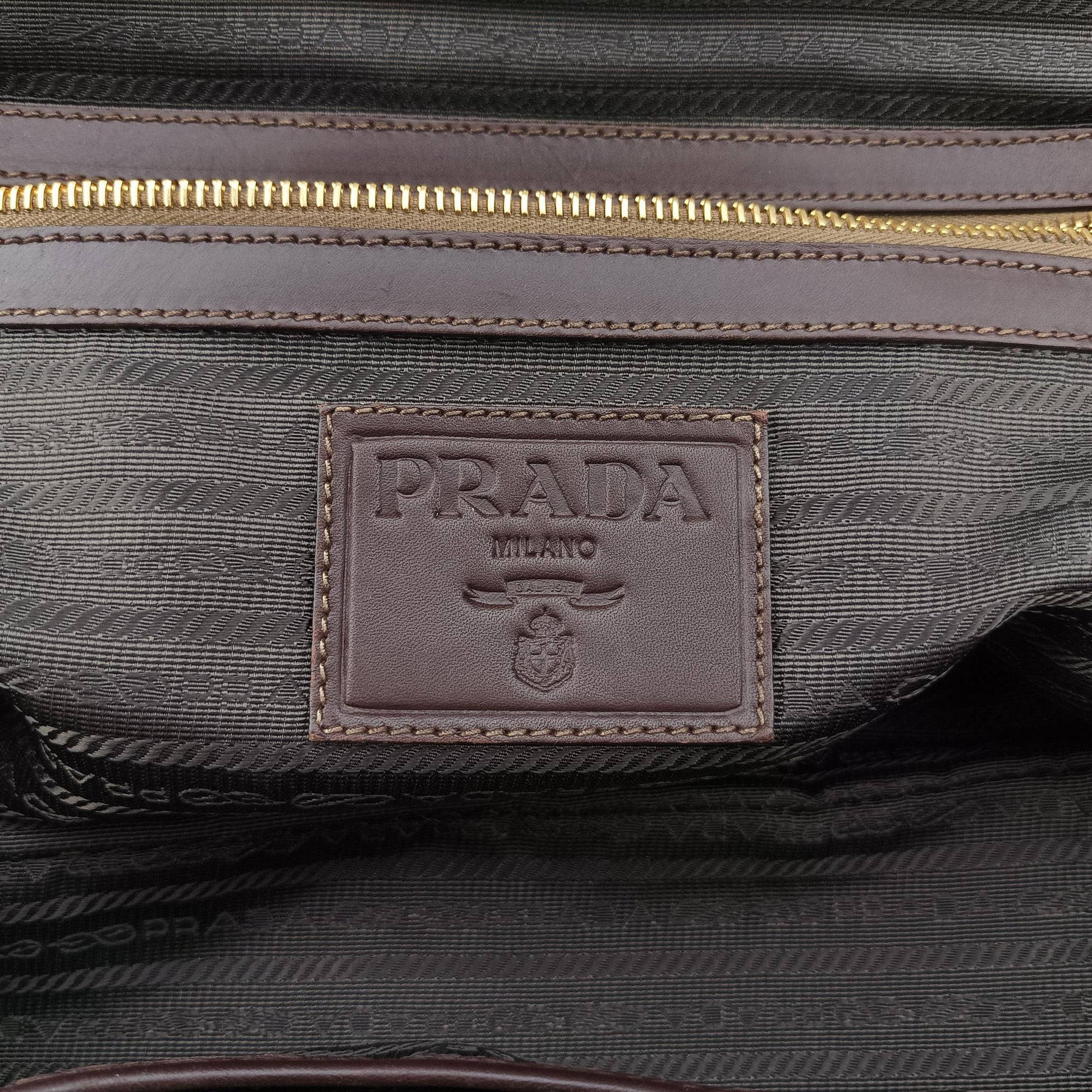 Vitello Daino Trimmed Canapa Logo Frame Brown Fabric × leather BR3508 25ヴィッテロ ダイノ トリム カナパ ロゴ フレーム ブラウン ファブリック×レザー BR3508 25