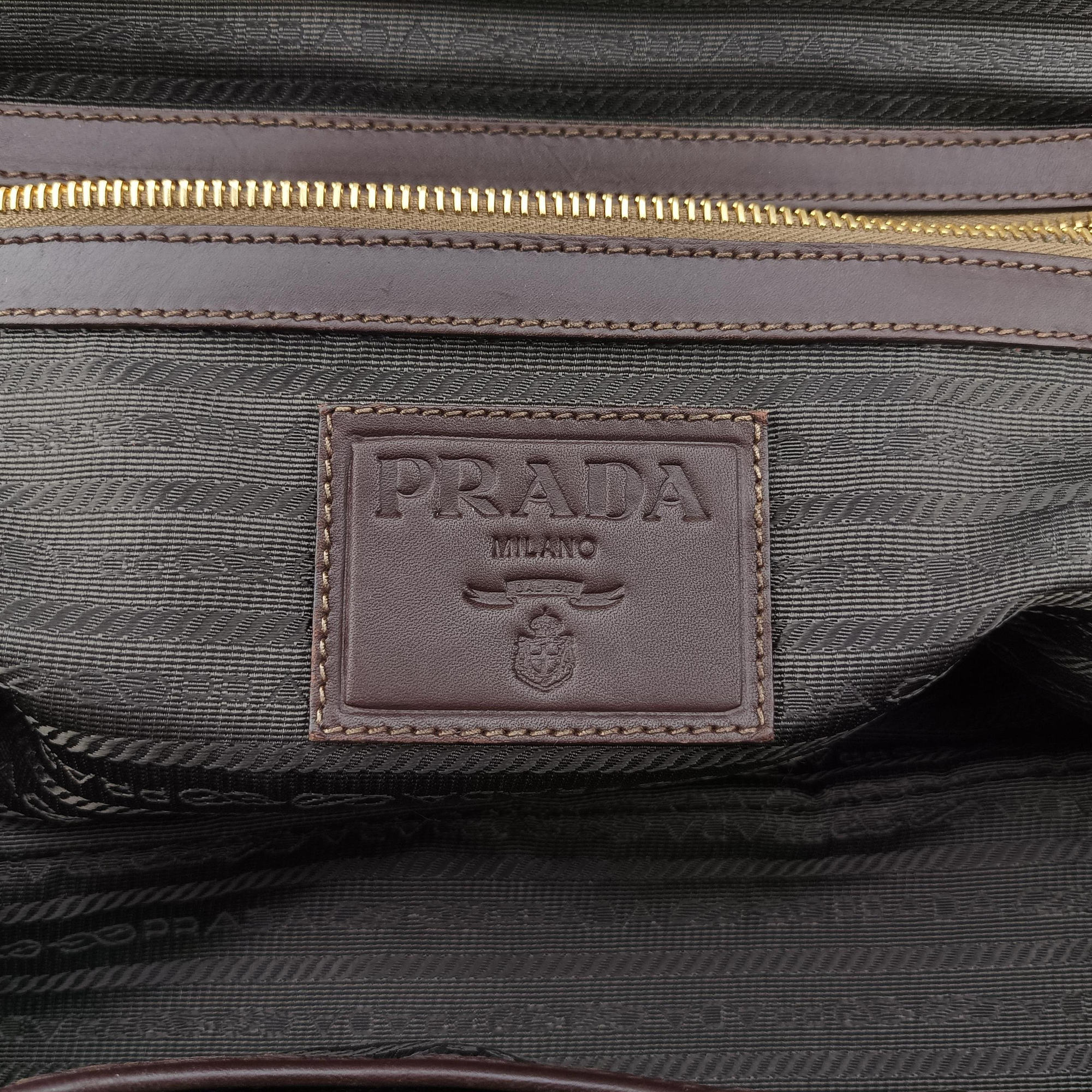 Vitello Daino Trimmed Canapa Logo Frame Brown Fabric × leather BR3508 25ヴィッテロ ダイノ トリム カナパ ロゴ フレーム ブラウン ファブリック×レザー BR3508 25