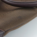 Vitello Daino Trimmed Canapa Logo Frame Brown Fabric × leather BR3508 25ヴィッテロ ダイノ トリム カナパ ロゴ フレーム ブラウン ファブリック×レザー BR3508 25