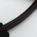 Vitello Daino Trimmed Canapa Logo Frame Brown Fabric × leather BR3508 25ヴィッテロ ダイノ トリム カナパ ロゴ フレーム ブラウン ファブリック×レザー BR3508 25