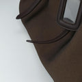 Vitello Daino Trimmed Canapa Logo Frame Brown Fabric × leather BR3508 25ヴィッテロ ダイノ トリム カナパ ロゴ フレーム ブラウン ファブリック×レザー BR3508 25
