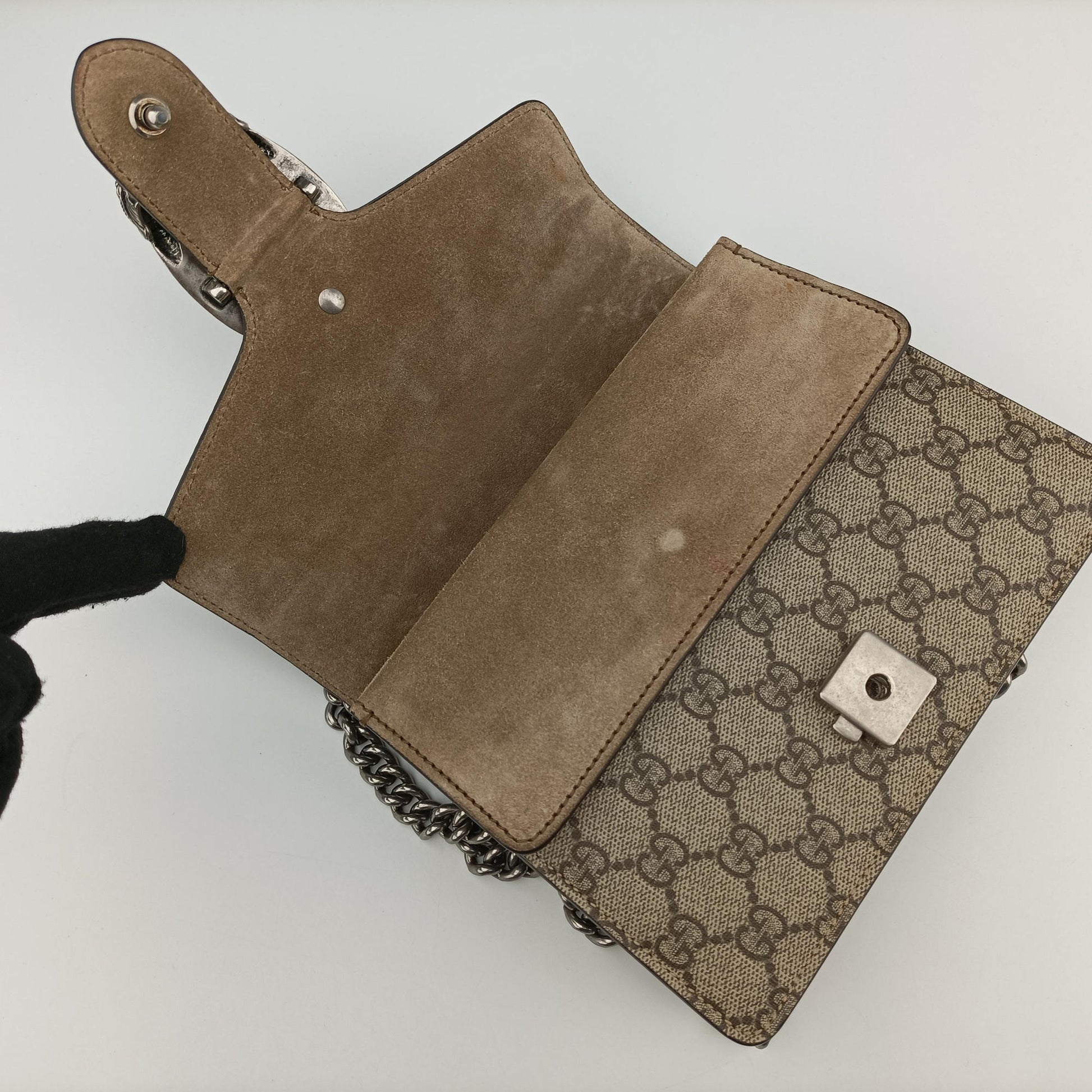 Dionysus Beige×Brown PVC coated canvas× suede 421970 B021791881ディオニュソス ベージュ×ブラウン PVCコーティングキャンバス× スエード 421970 B021791881