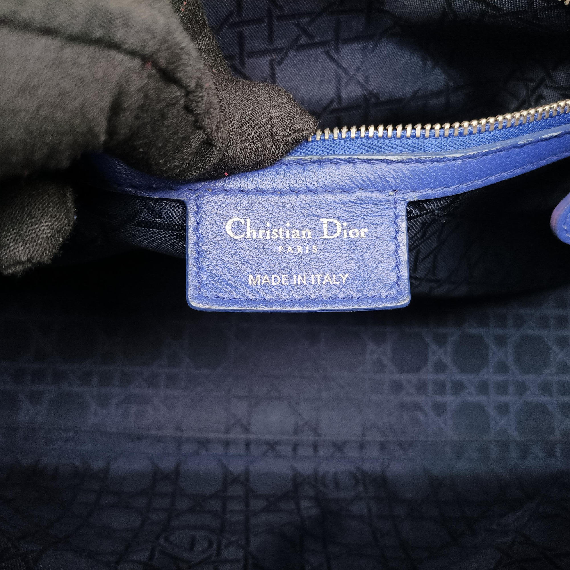 Lady Dior Blue lambskin 18-MA-1122レディディオール ブルー ラムスキン 18-MA-1122