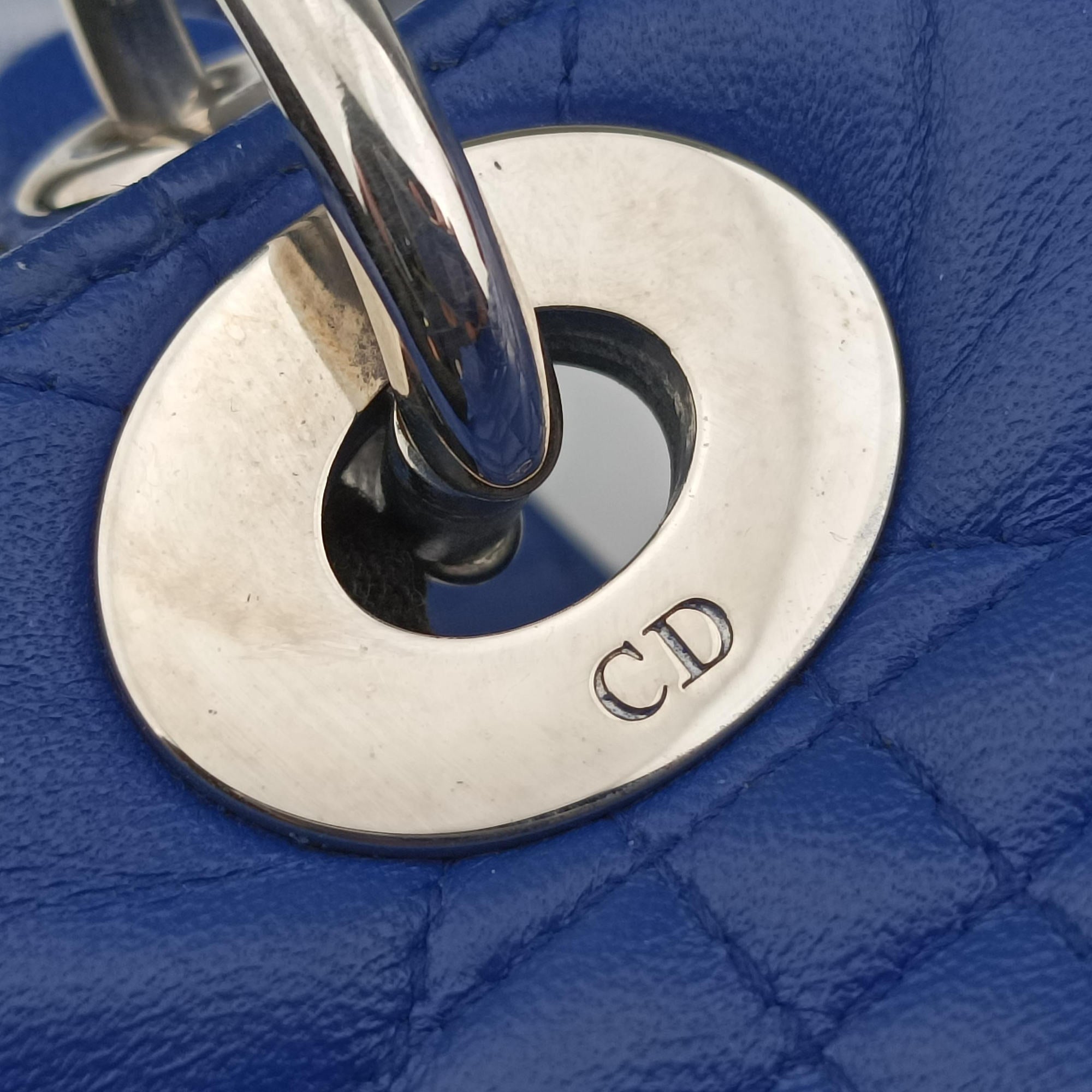 Lady Dior Blue lambskin 18-MA-1122レディディオール ブルー ラムスキン 18-MA-1122