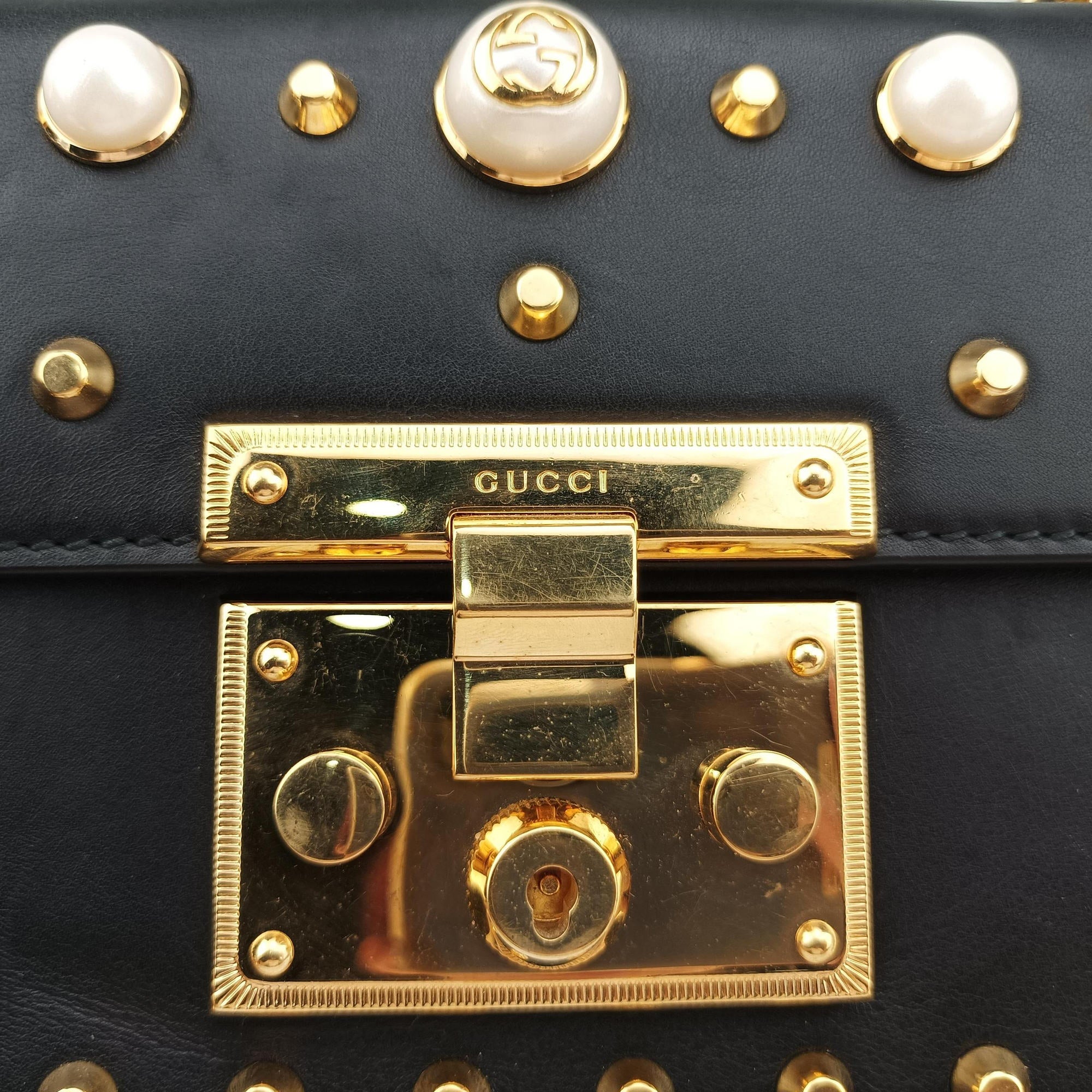 Padlock Black Leather 432182 B021173159パドロック ブラック レザー 432182 B021173159