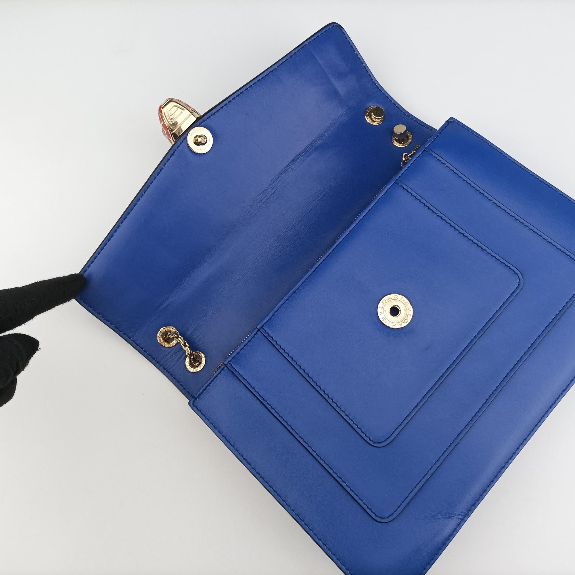 SERPENTI FOREVER Blue leather RP.F14.37425セルペンティ フォーエバー ブルー レザー RP.F14.37425
