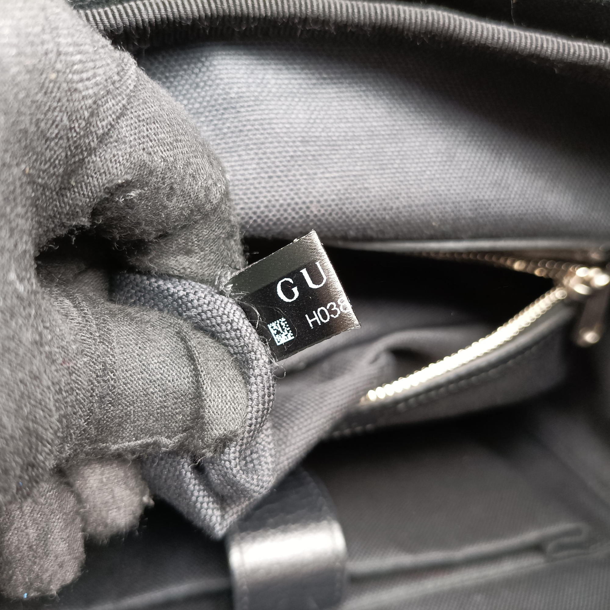 Interlocking G Black GG Supreme Canvas × Leather 696013 H038572483インターロッキングG ブラック GGスプリームキャンバス × レザー 696013 H038572483