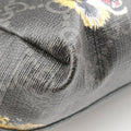 Interlocking G Black GG Supreme Canvas × Leather 696013 H038572483インターロッキングG ブラック GGスプリームキャンバス × レザー 696013 H038572483