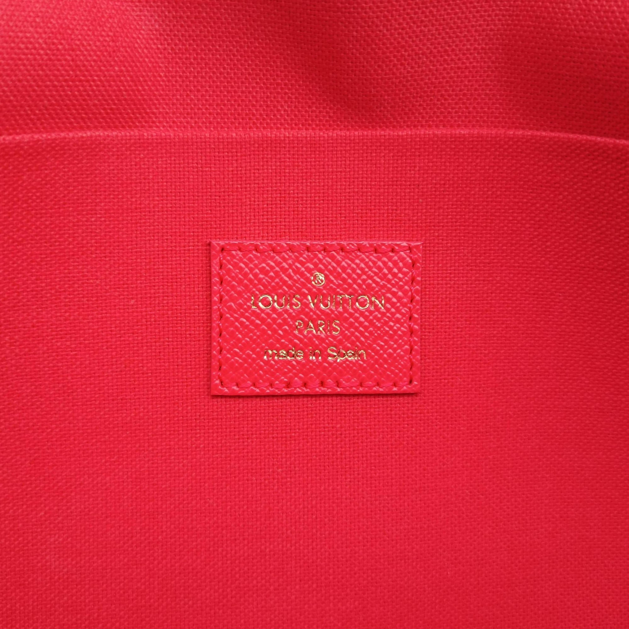 2022 Christmas Animation China Chengdu Pochette Felicie Brown×multi Monogram Coated Canvas IC Chip2022年クリスマスアニメーション 中国成都 ポシェットフェリシエ モノグラム/ブラウン×マルチ モノグラム コーテッドキャンバス ICチップ