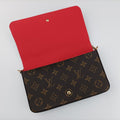 2022 Christmas Animation China Chengdu Pochette Felicie Brown×multi Monogram Coated Canvas IC Chip2022年クリスマスアニメーション 中国成都 ポシェットフェリシエ モノグラム/ブラウン×マルチ モノグラム コーテッドキャンバス ICチップ