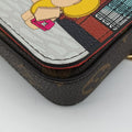 2022 Christmas Animation China Chengdu Pochette Felicie Brown×multi Monogram Coated Canvas IC Chip2022年クリスマスアニメーション 中国成都 ポシェットフェリシエ モノグラム/ブラウン×マルチ モノグラム コーテッドキャンバス ICチップ