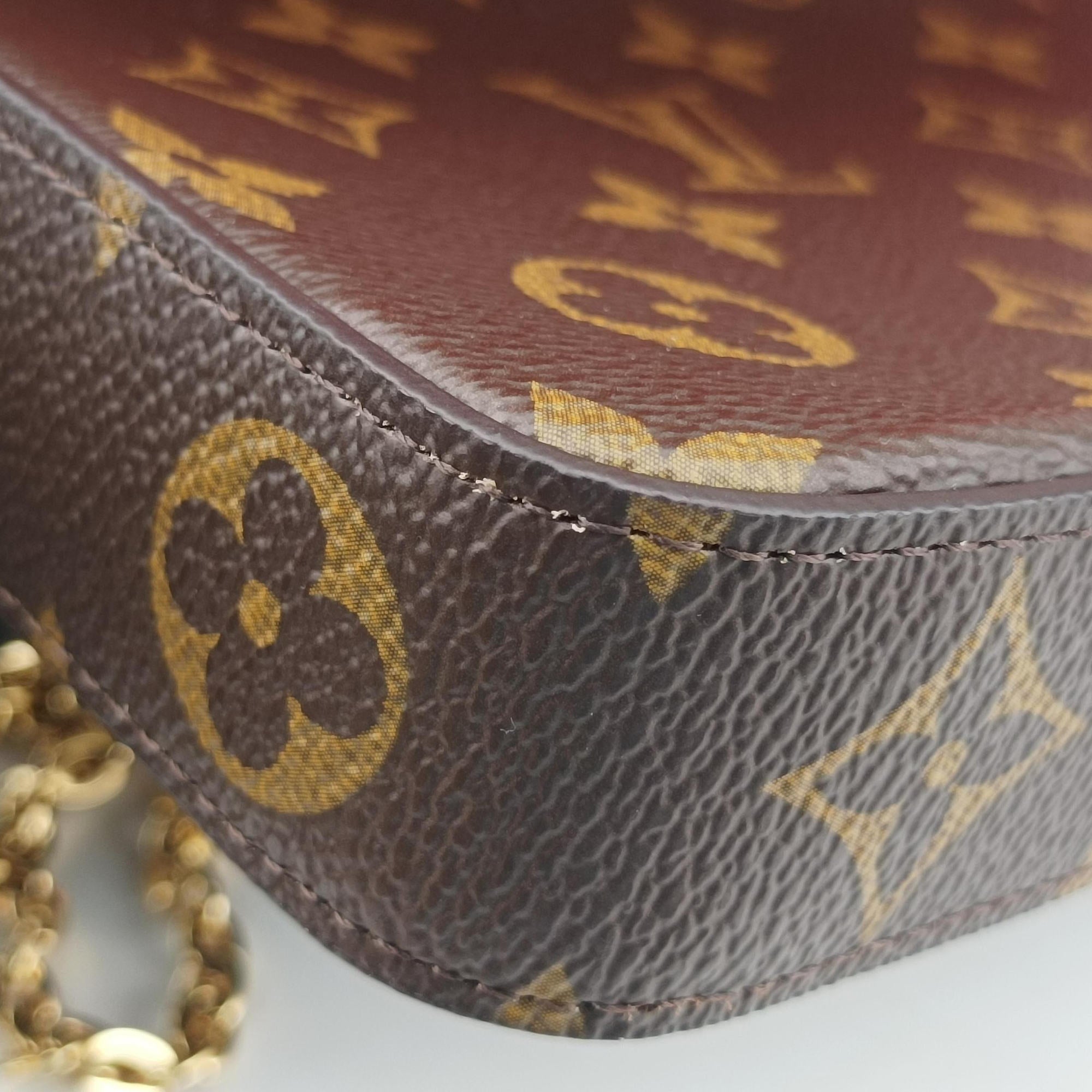 2022 Christmas Animation China Chengdu Pochette Felicie Brown×multi Monogram Coated Canvas IC Chip2022年クリスマスアニメーション 中国成都 ポシェットフェリシエ モノグラム/ブラウン×マルチ モノグラム コーテッドキャンバス ICチップ