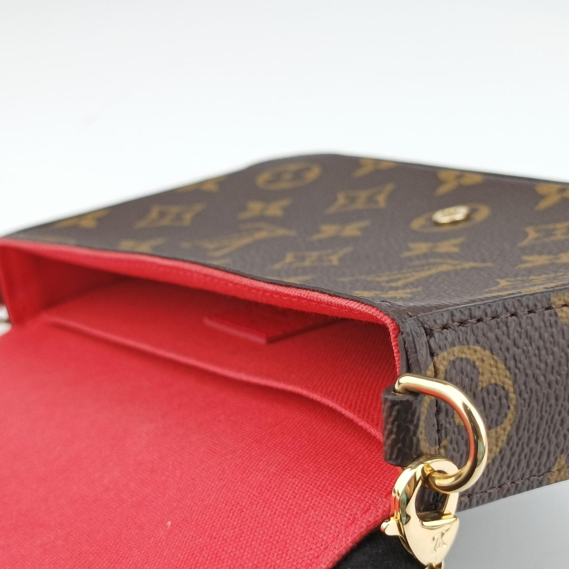 2022 Christmas Animation China Chengdu Pochette Felicie Brown×multi Monogram Coated Canvas IC Chip2022年クリスマスアニメーション 中国成都 ポシェットフェリシエ モノグラム/ブラウン×マルチ モノグラム コーテッドキャンバス ICチップ